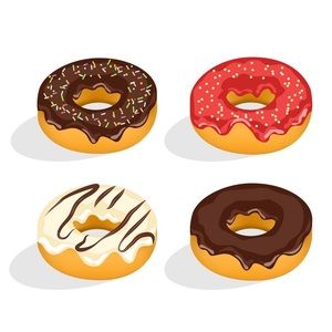 1 large crochet donut